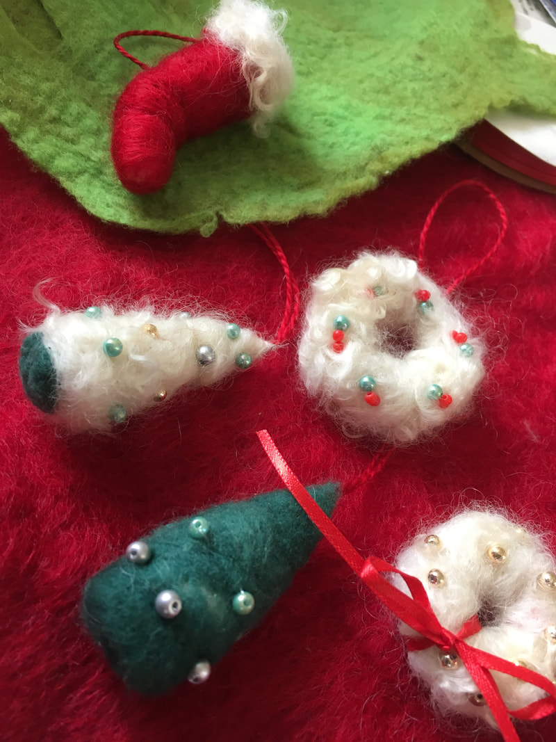 Wool Felted Ornaments Workshop